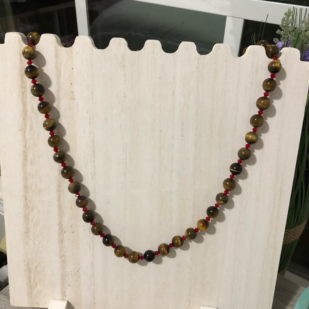 Faux Tigers Eye Necklace